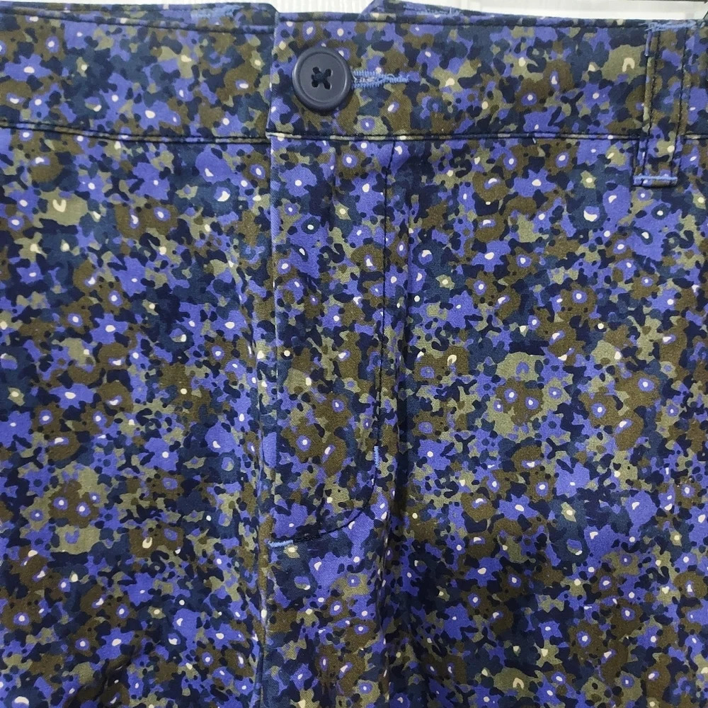 Columbia Purple and Green Kenzie Cove Floral Printed Shorts Size 16 - 4" Inseam - Picture 3 of 11